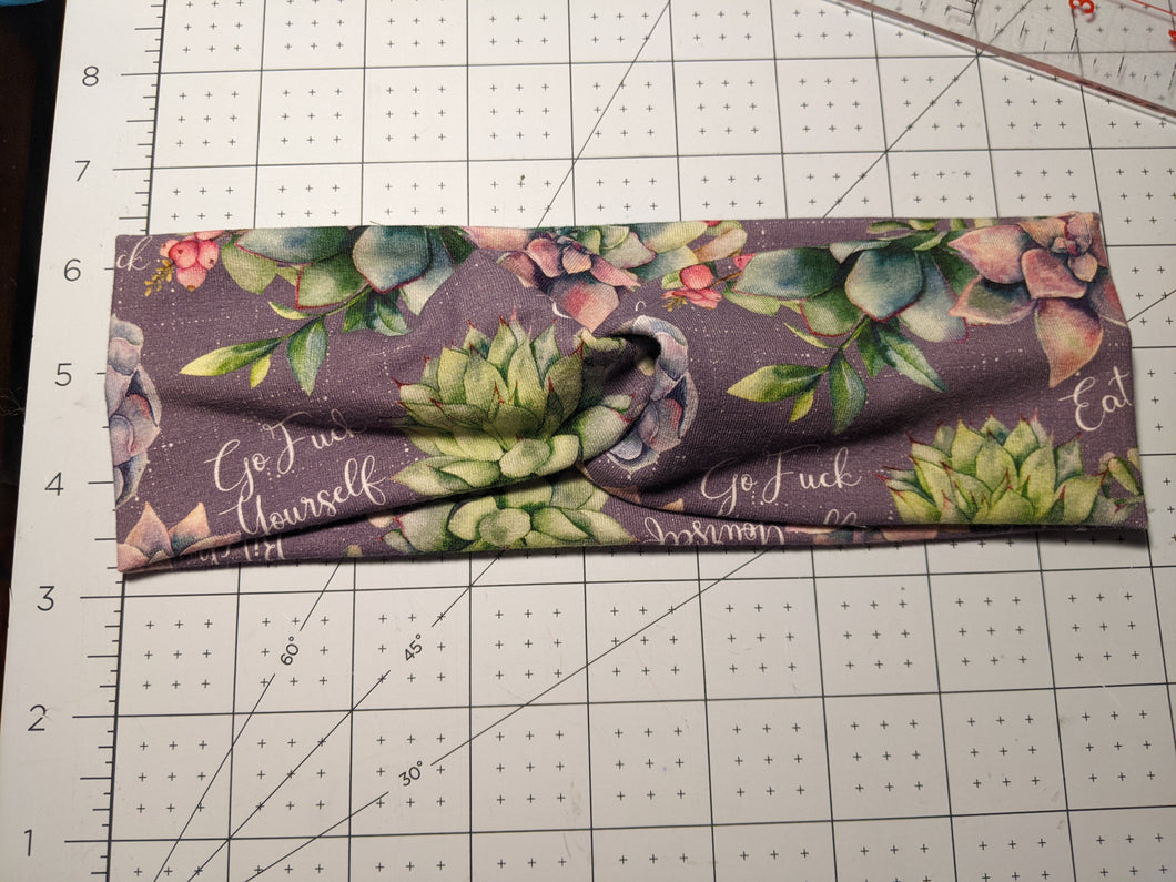 Sassy succulent headband